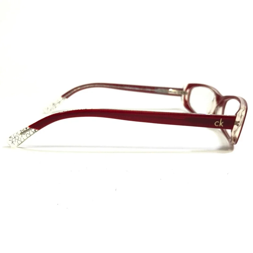 Calvin Klein Eyeglasses Frames 5590 615 Red Clear Rectangular Full Rim 50-15-135